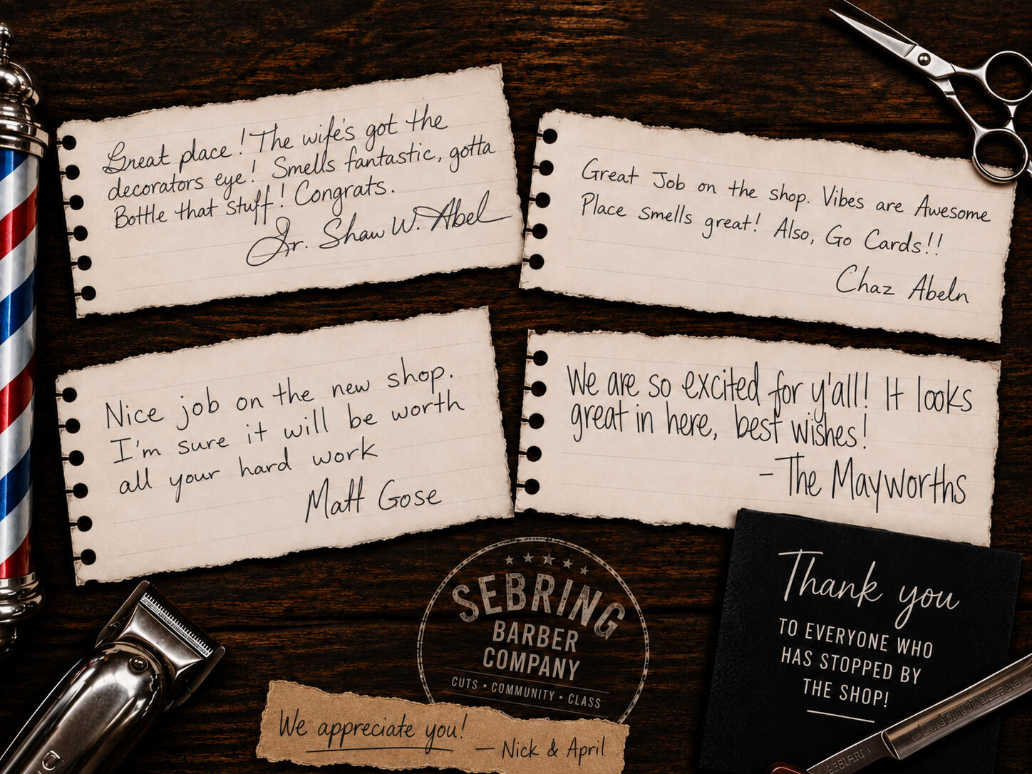 FROM OUR GUEST BOOK